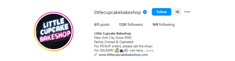 little cup cake bake shop in NYC