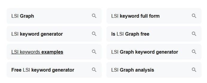 tools to find LSI keywords